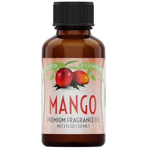 Image of Good Essential Mango Fragrance Oil for Diffuser, Soap, Candles, Room Spray, Lotion & Body Butter - 1 fl oz (30 ml) - Mango Scent Oil