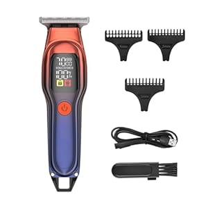 Home Speed Adjustable Electric Hair Clipper with Intelligent Digital Display Screen for Hair Cutting