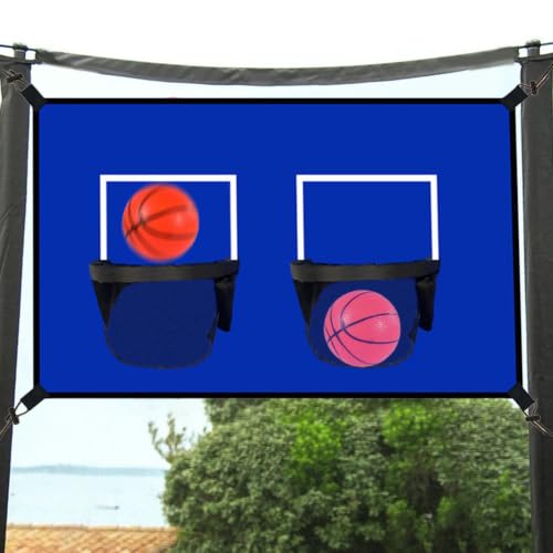 Aro de baloncesto para trampolín que soluciona el aburrimiento exterior de niños 3