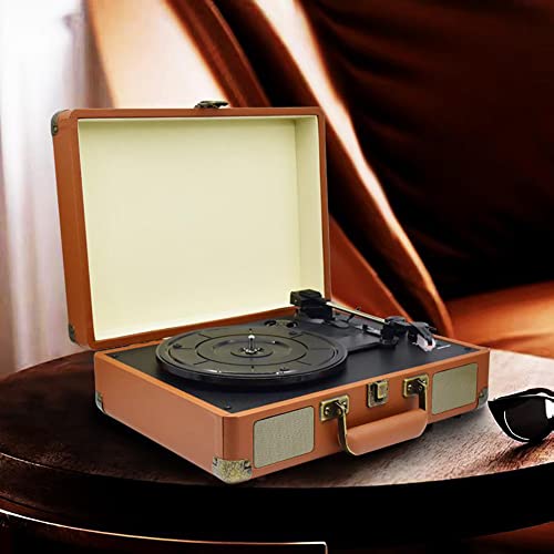 Porte-documents rétro tourne-disque Bluetooth avec haut-parleurs pour vinyle, prise en charge de l’enregistrement 3… - Les Beatles, Paul McCartney, John Lennon, RIngo Starr, George Harrison Porte-documents rétro tourne-disque Bluetooth avec haut-parleurs pour vinyle, prise en charge de l'enregistrement 3… – Image 4