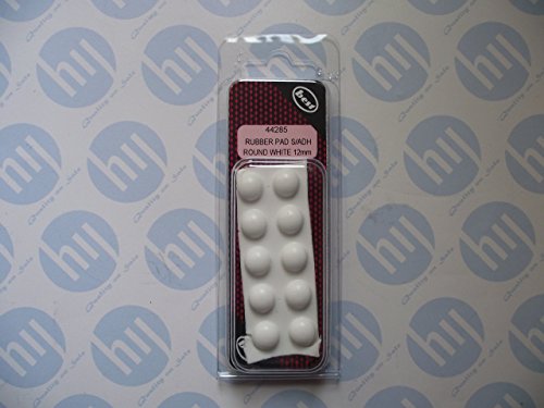 Preisvergleich Produktbild Gummiert, Selbstklebend, Rund, Weiß, 12 mm, 44285 (10 Stück)