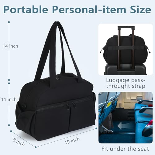 Weekender Bag Carry On Tote Bags, Small Travel Duffle Bag Overnight Bag Yoga Bag, Gym Bag for Women4