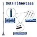 KLHB-YF Heavy Duty Commercial Jaw Clamp Mop Handle 55.7 Inch, Thickened Stainless Steel Blue Mop Stick, Industrial Grade Replacement Adjustable Mop Rod