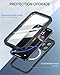 Lanhiem Magnetic for iPhone 16 Pro Case, IP68 Waterproof Dustproof Case, [Compatible with Magsafe] [Built-in Screen Protector] Full Body Heavy Duty Rugged Phone Cover 6.3 inch, Black/Clear
