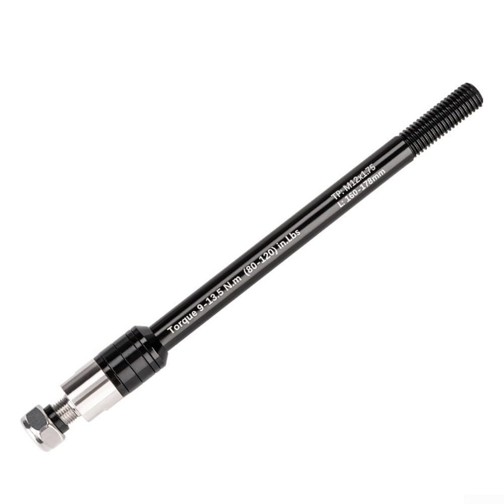 Oniissy Adaptador de eje pasante para remolque de bicicleta, eje de horquilla delantera de 160-178 mm P1.0/1.5/1.75, eje de remolque de bicicleta antiy resistente al desgaste, garantiza una larga vida