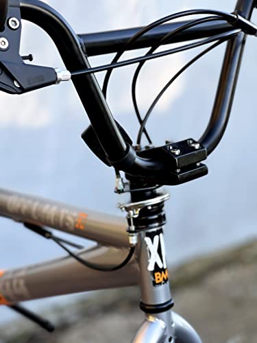 XN Area 44 20" Freestyle BMX Bike w/ 360 Gyro - Metallic Grey/Orange - Image 8