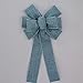 Denim Rustic Wreath Bow - Package Perfect Bows are Made in USA (8 inch bow)