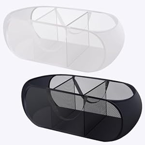 Faculx ZYL-01 Faltbarer Netz-Wäschekorb 2 Stück