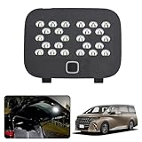 TELLIKA アルファード 40系 増設ラゲッジランプ ヴェルファイア 40系 増設ラゲッジランプ 高輝度 ３段階明るさ調整 省エネ 増設ユニット カスタムパーツ 内装パーツ 増設LEDランプ 車種専用設計 取扱説明書付き 1個セット（年式：令和5年6月～現行）(6500Kホワイト発光)