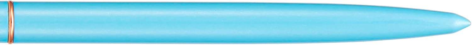 5 Pieces Ballpoint Pen Set, Black Ink Slim Lightweight Smooth Writing Metal Pen, for Business Office Teacher Student Wedding Guest (Sky Blue) image 2
