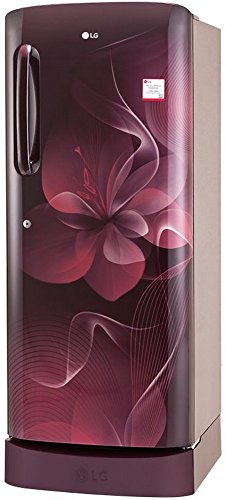 Image of LG 235 L 4 Star Direct Cool Single Door Refrigerator(GL-D241ASDX.DSDZEBN, Purple, Base Stand with Drawer, Inverter Compressor)