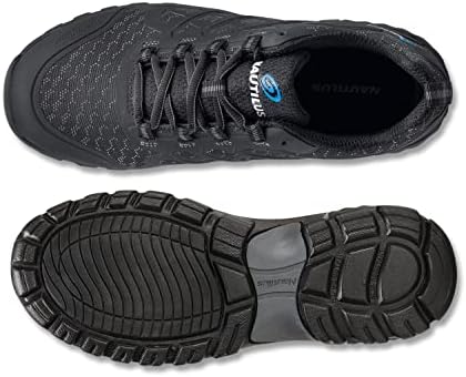 Nautilus Stratus Men's Athletic Work Shoe by FSI: Oil and Slip Resistant, Steel Safety Toe, Ultra Lightweight, N4611-Black, Size 10 Medium Width | Image 2
