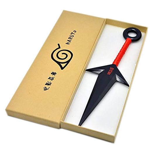 upain Naruto PVC Big Kunai Props japonés Ninja Cosplay Accesorios (rojo)