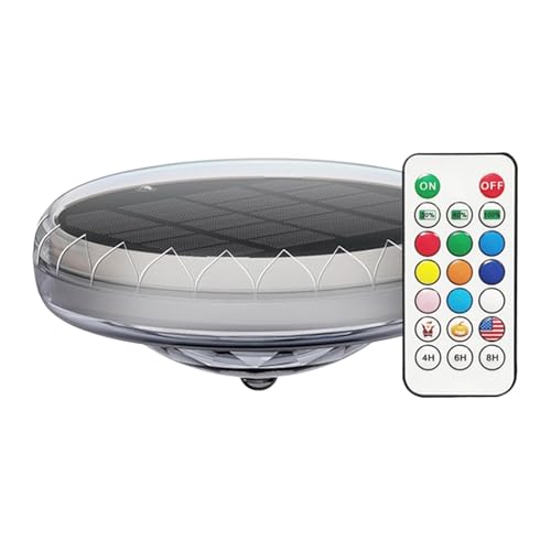 Luces solares para piscinas de fácil instalación para iluminar el patio