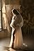Off Shoulder Tulle Maternity Dresses for Photoshoot Long Puffy Sleeves Pearl Maternity Gown for Photoshoot Lingerie Dressing Gowns Sage Green L-XL