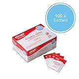 Clinell Alcohol Wipes - Sterile, Individually Wrapped Wipes for Disinfection - Saturated With 70% Alcohol - Use on Skin or Medical Devices - Dermatologically Tested - 100 Individual Wipes - Image 2