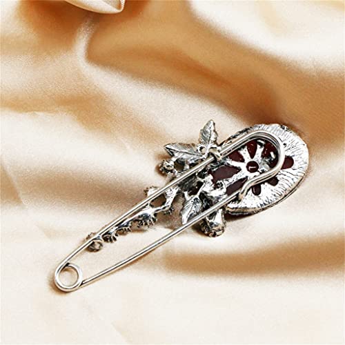 Grande broche créative en métal ciselé pour grand cardigan chic - 3