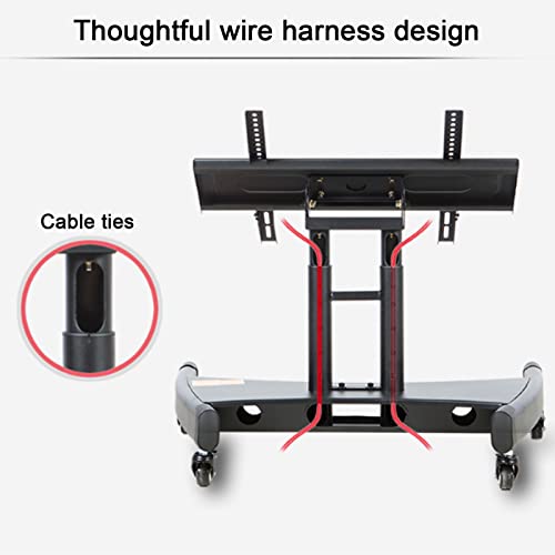 Carro para monitor bajo, soporte móvil para TV 32-75 pulg miniatura 6