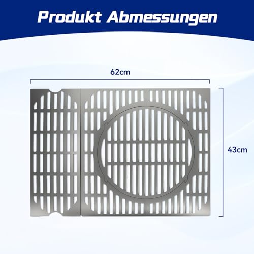 GriHero Edelstahl Switch Grid Rost-In-Rost System Mit Enders Boston 3, Landmann Triton 3 & 4, Barbecook Manua 2, Barbecook Siesta 310, Charbroil, Enders Monroe Pro 3