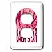 3dRose Pink Woodland Baby Bear Camping Cub - Light Switch Covers (lsp-382605-6)