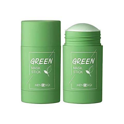 Green Tea Mask, Natural Face Moisturizes Oil Control, Deeply Cleanse Pores, Improves Skin, for All Skin Types Men Women Cover