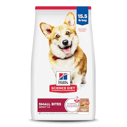 Image of Hill's Science Diet Adult 1-6 Small Bites Dry Dog Food, Lamb Meal & Brown Rice, 15.5 lb. Bag