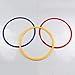 Nurnesy 6 Pcs Multicolor Plastic Toss Rings Toss Game Carnival Rings for Speed and Agility Practice Games, Garden Backyard Outdoor Games, Bridal Shower Game, Booth