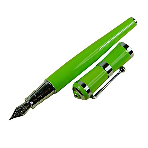 Stylo-plume écriture fine Lanxivi Fuliwen vert design moderne rechargeable