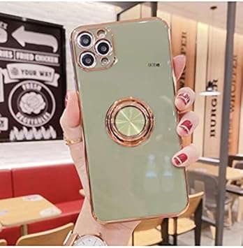 Amazon Co Jp Lili バンカーリング付き ケース 韓国 可愛い 女性向け おしゃれ アイフォンケース スマホケース Iphoneケース 耐衝撃 カバー かわいい インスタ 人気 話題 メッキ ゴールド くすみ エレガント Iphone11 ライトグリーン 家電 カメラ