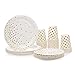Aoresac Assiette Jetable Doré 30 Invités Kit, 30 Gobelets en Papier 9oz, 30 Assiettes à Dessert 7po, 30 Assiettes à Dîner 9po, 90 Pièces Vaisselle Jetable pour Anniversaire Fêtes Party Mariages