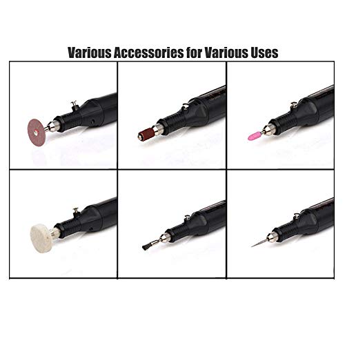 Afantti Mini Rotary Tool Electric Grinder Sander Engaver Drill Pen Kit Set Corded with | Stepless Speed | 106 Accessories | for Small Light Crafts & Projects - Thumbnail 3