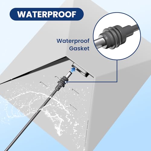 Cable Starlink Mini de 5m con conector impermeable CC gris para alimentación de repuesto 5