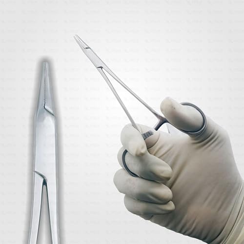 Image of OTICA Needle Holder Stainless Steel Surgical Instrument CE Quality (6 inch)
