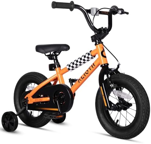 BMX Style 12 14 16 Inch Kids Bike Training Wheels 20” Bicycle with Kickstand for 2-14 Years Old Toddlers Boys Girls Coaster Brake Multiple Colors