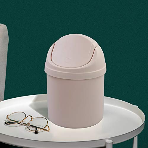 Dynko Pattumiera da Scrivania in Plastica, Rosa