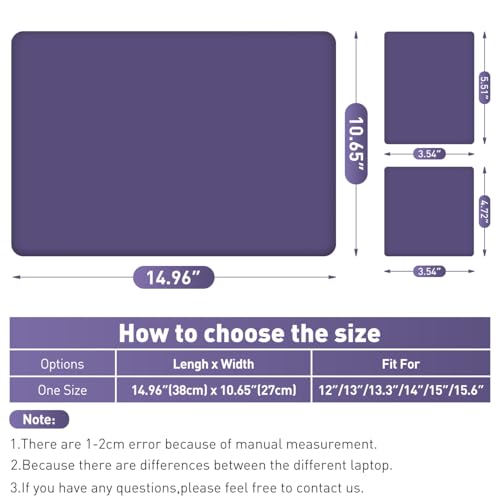 Autocollant ordinateur portable imperméable et réutilisable violet impérial - 7