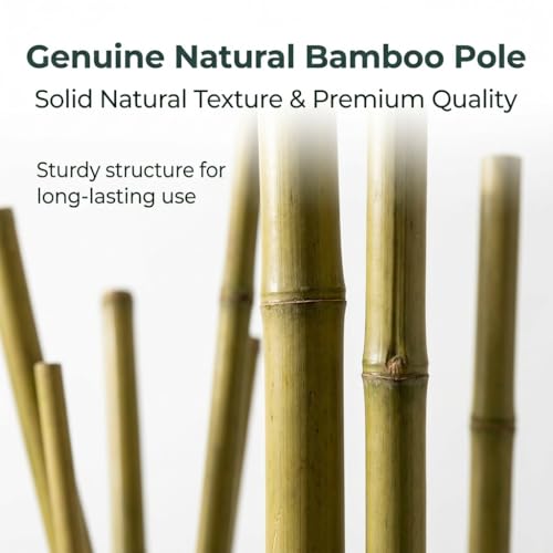 Clôture bambou artificiel extensible brise-vue synthétique extérieur 200cm - 7