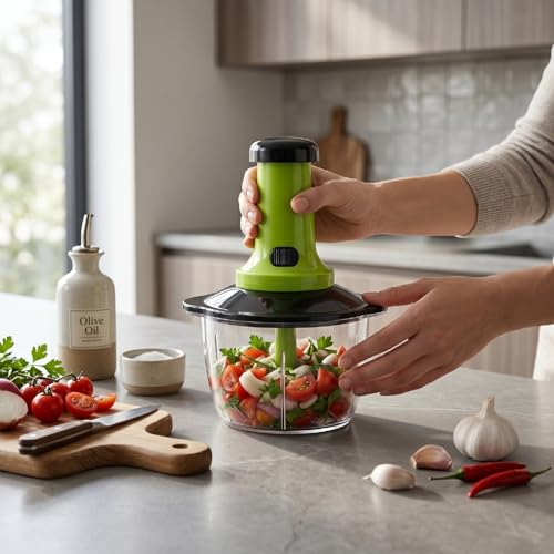 Picador Manual de Alimentos Pssopp 1.5L Prensa a Mano miniatura 4