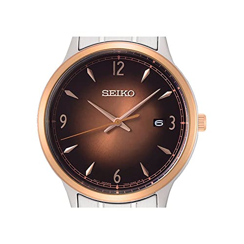 Image of Seiko Analog Brown Dial Men's Watch-SGEH90P1