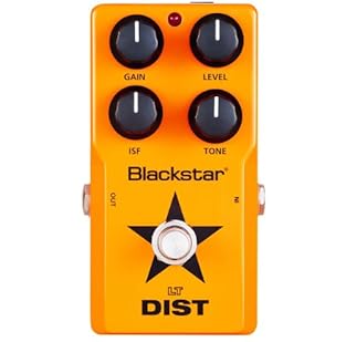 Verzerrer for Electric Guitar Easy to use Solid metal housing 6.3mm jack input Controls: gain-iSF level, tone, on/bypass