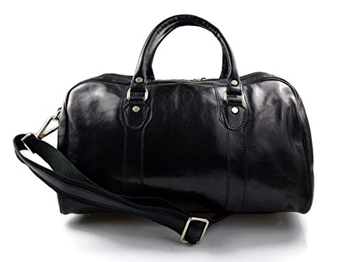 Sac de voyage en cuir véritable noir pour vivre vos plus belles aventures professionnelles