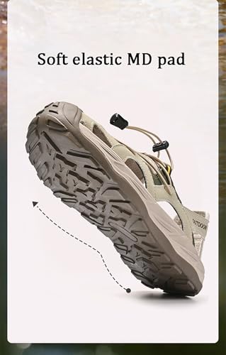 Men's Breathable Outdoor Walking Sandals Casual Thick Cushion Comfortable Slip On Summer Beach Sandals4