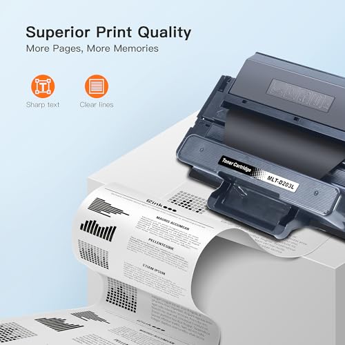 Image of E-Z Ink Compatible Toner Cartridge Replacement for Samsung 203 203L MLT-D203L High Yield to use with ProXpress M3370FD M3870FW M4070FR M3320ND M3820DW M4020ND (Black, 1 Pack)