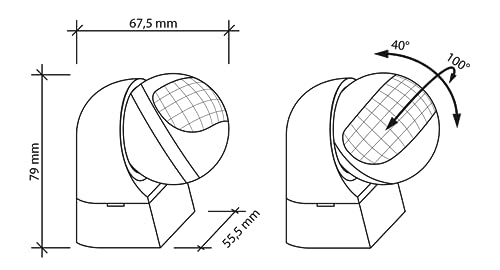 SEBSON Rilevatore di Movimento Esterno IP44