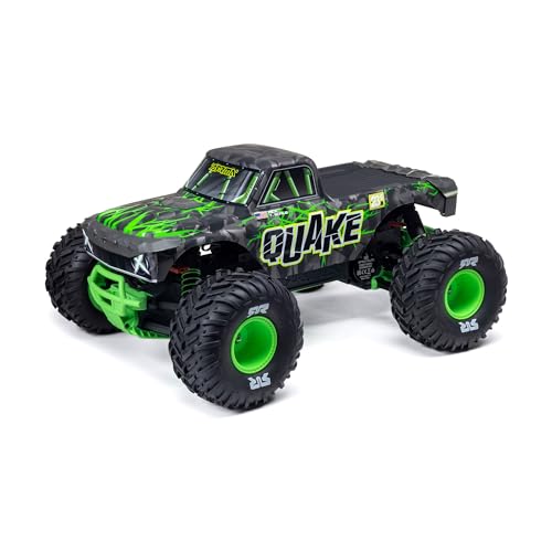 ARRMA RC Truck1/10 Quake 223S 2WD RTR (batteria e caricabatterie non inclusi) Brushless Monster Truck, verde, ARA3537T2