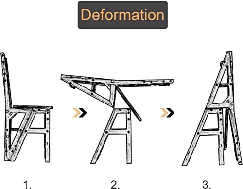 Escalera plegable de 4 niveles convertible en estante de almacenamiento 8