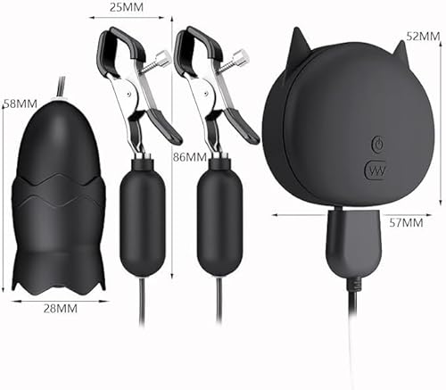 Generic Upgrade Nipple Toy Nipple Clamps,Electric Shock Nipple Clamps Chain,Sex Toy Nipple Clips Adjustable Bdsm Nipple Clamps For Exciting Sexual Pleasure Yoga Sweater Zl-0X thumb #1