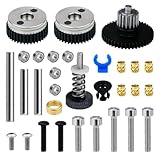 NTKYUTRT Haldis 3D Printer Accessories Hardened Steel for HGX-LITE-extruder Gear kit, Ender-3/Ender-3(White)