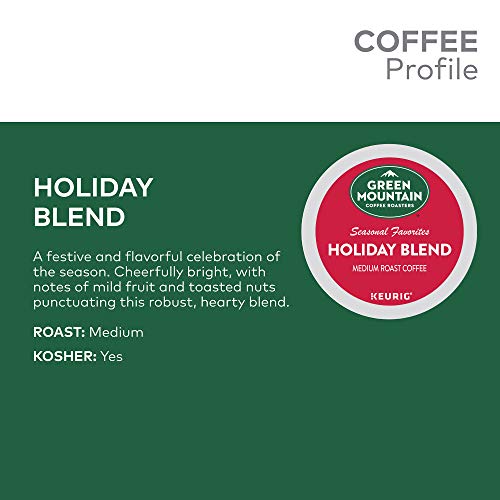 Green Mountain Coffee Roasters Holiday Blend, Single-Serve Keurig K-Cup Pods, Medium Roast Coffee, 12 Count (Pack Of 6) #TOP3