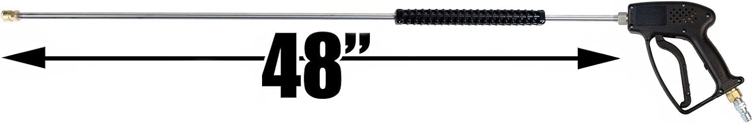 Giant 21250B 5000 PSI Pressure Washer Gun with 48in. Stainless Steel Deluxe Wand